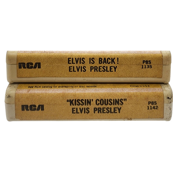 Set Of Two Elvis Presley 8-Tracks Elvis Is Back Kissin' Cousins - Picture 1 of 3